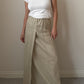 Pure linen beige skirt