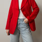 Pure wool red blazer