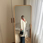 Cotton and linen ivory trench