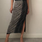 Mesh midi skirt