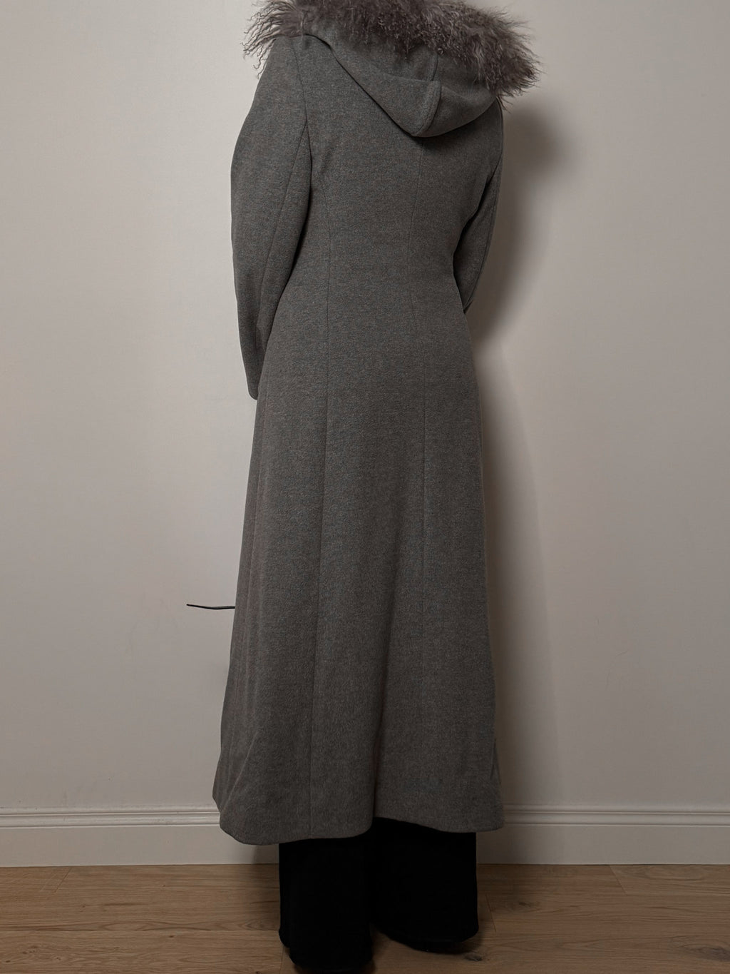 Wool, Angora and cashmere grey coat