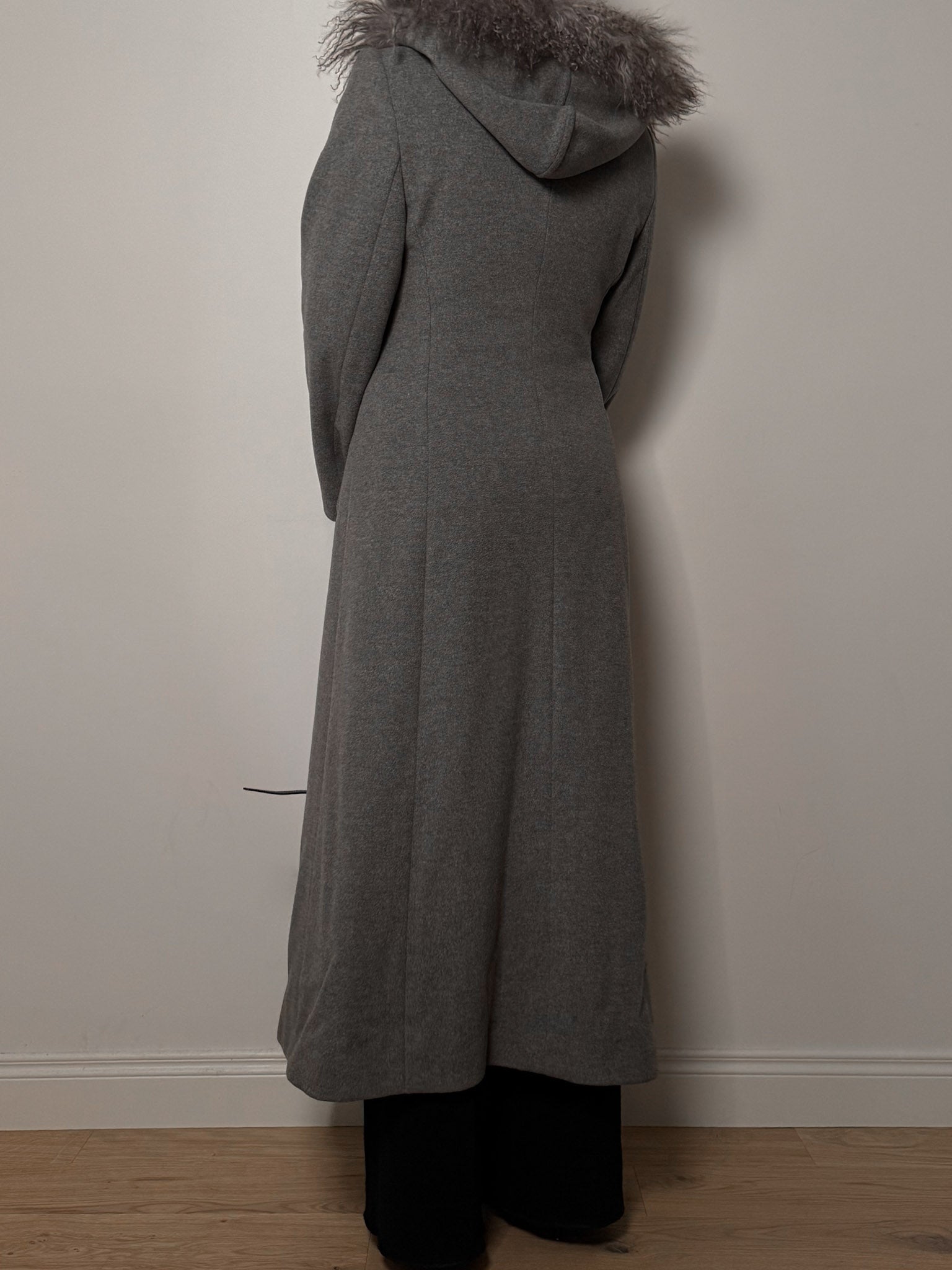 Wool, Angora and cashmere grey coat