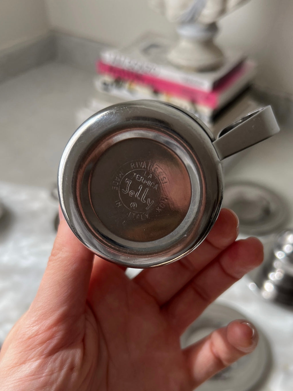 Tazzine e piattini da caffè in acciaio inox