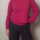 Pure new wool cyclamen turtleneck pull