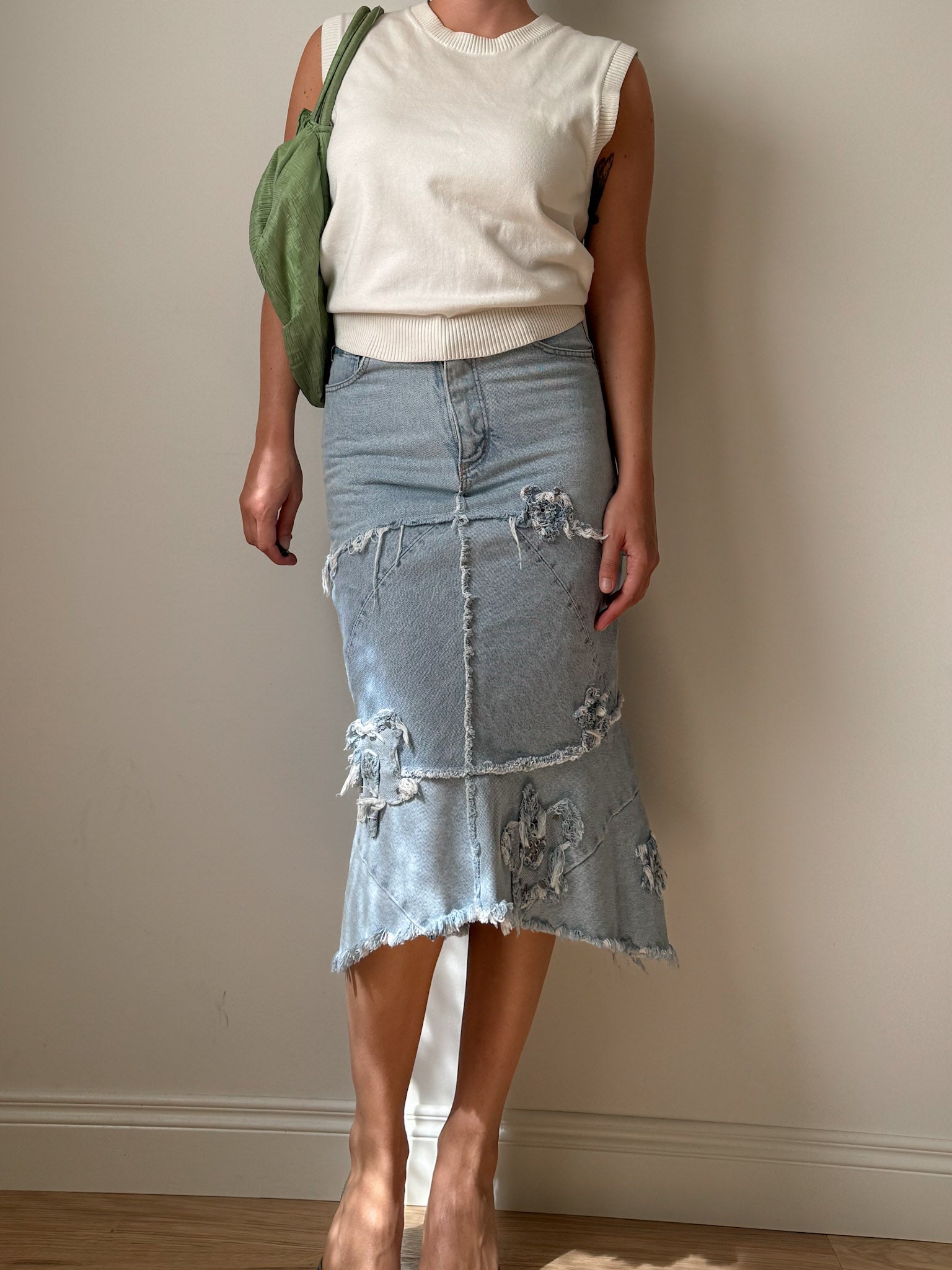 Denim siren skirt