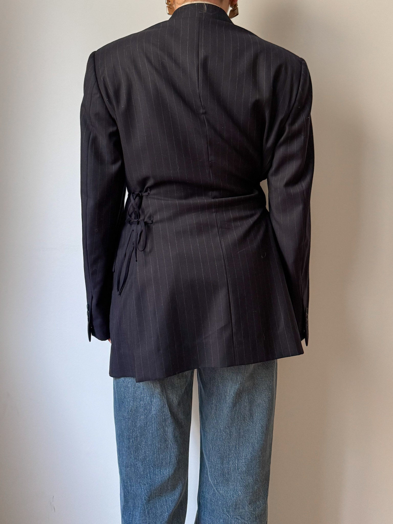 Brando pinstriped blue blazer