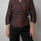 Pure silk brown blouse