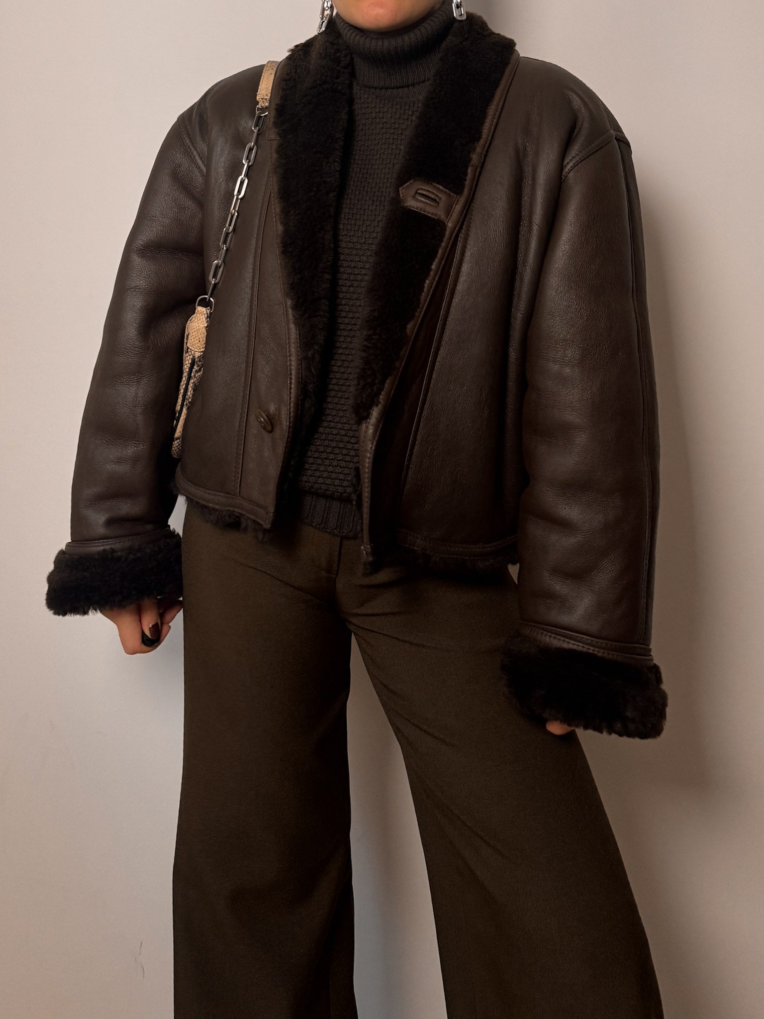 Original shearling chocolate jacket