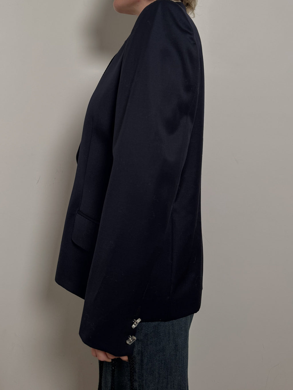 Piacenza wool blue blazer