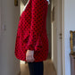 Velvet red and black jacket
