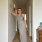 Tailored silver long dress