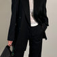 Pure wool black doublebreast blazer