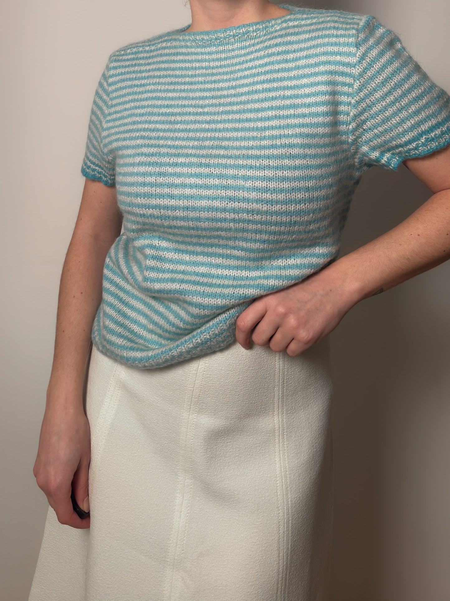Pure wool handmade striped pull