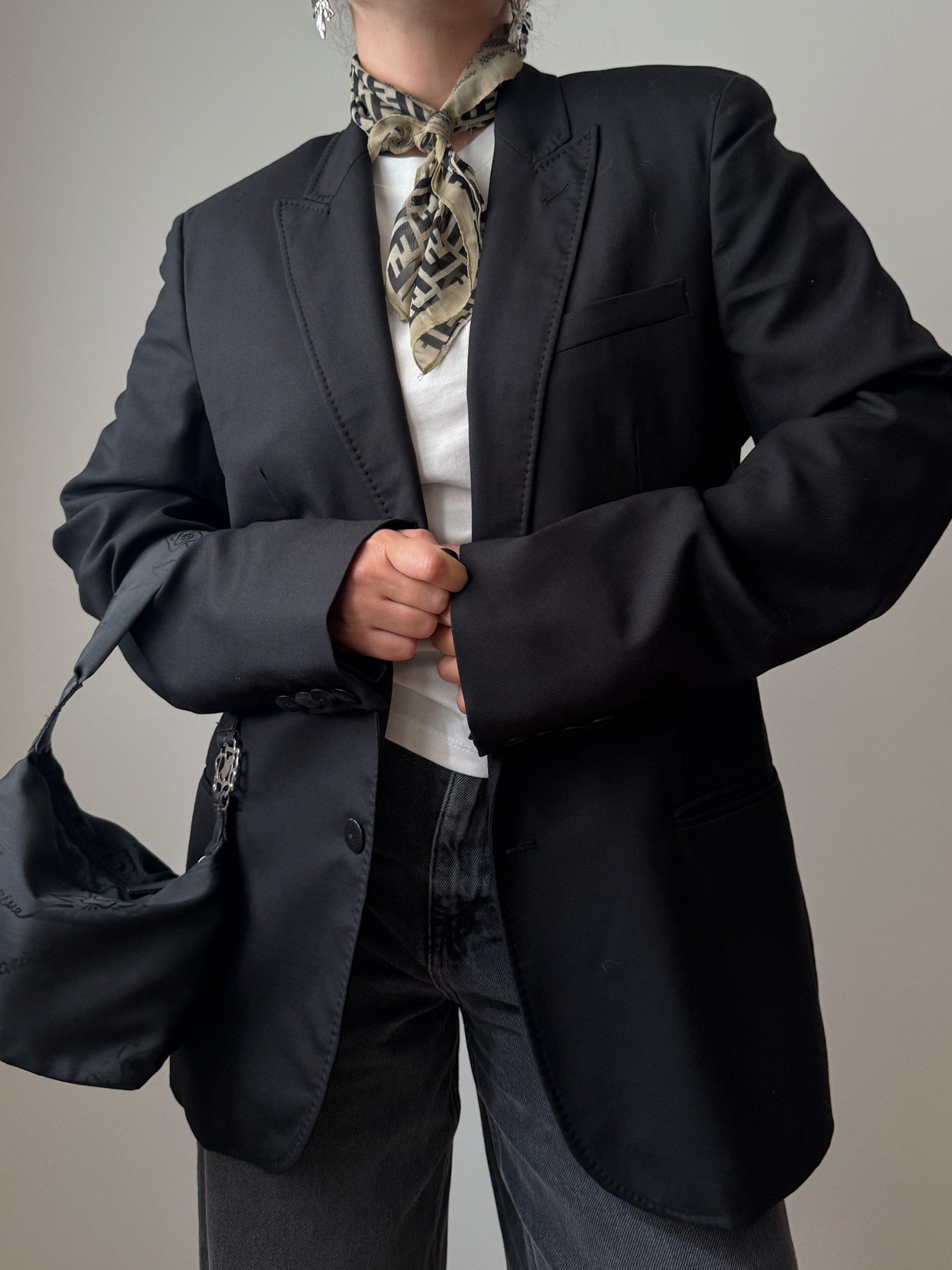 Pure wool black blazer