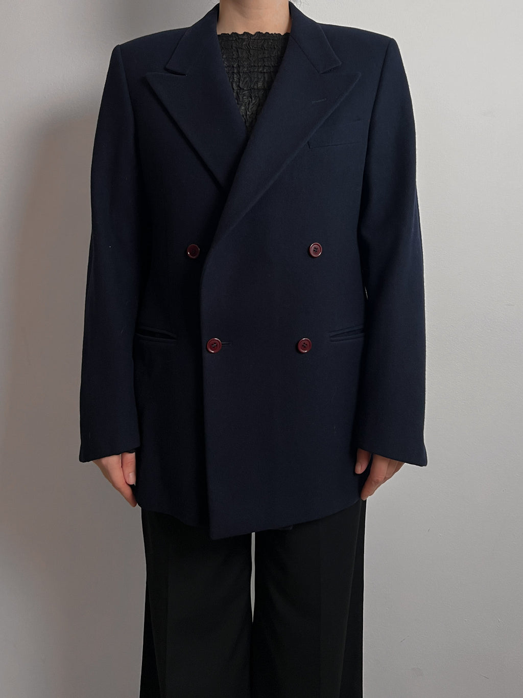 Emporio Armani pure wool blue blazer
