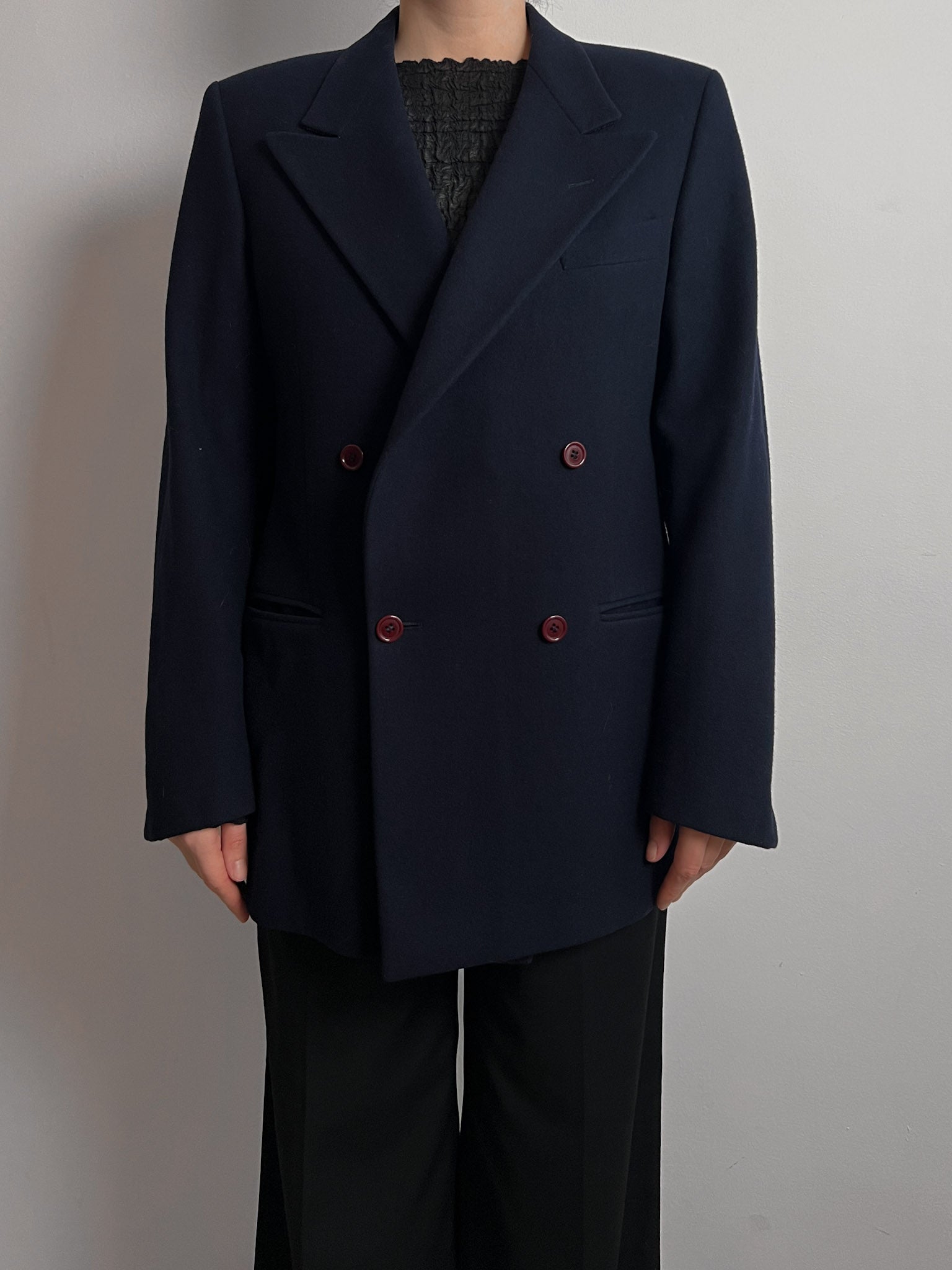 Emporio Armani pure wool blue blazer