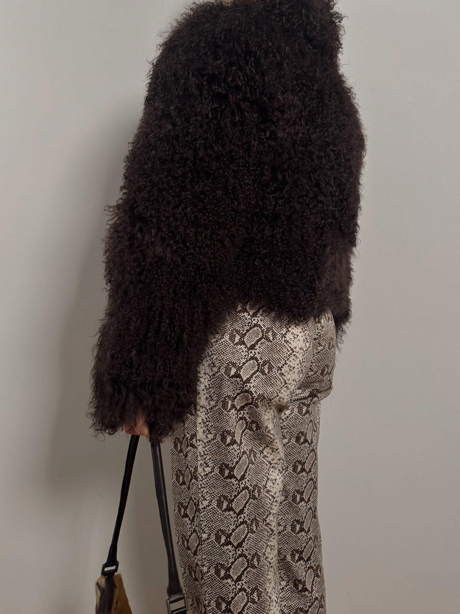Mongolian café fur jacket