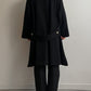 Wool and cashmere black coat