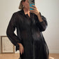 Pure silk black shirt