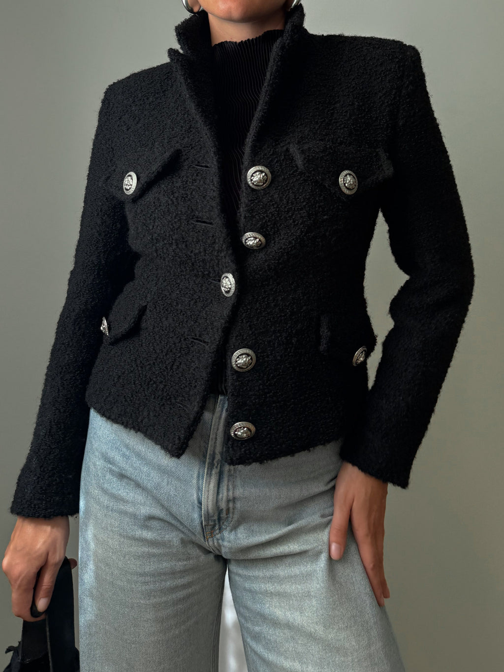 Bouclé black jacket