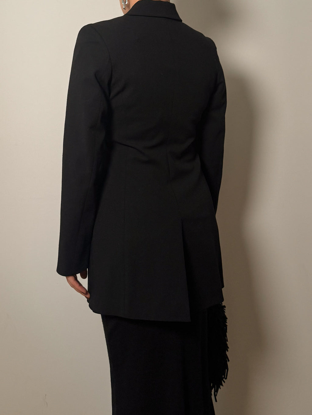 Wool blend black blazer