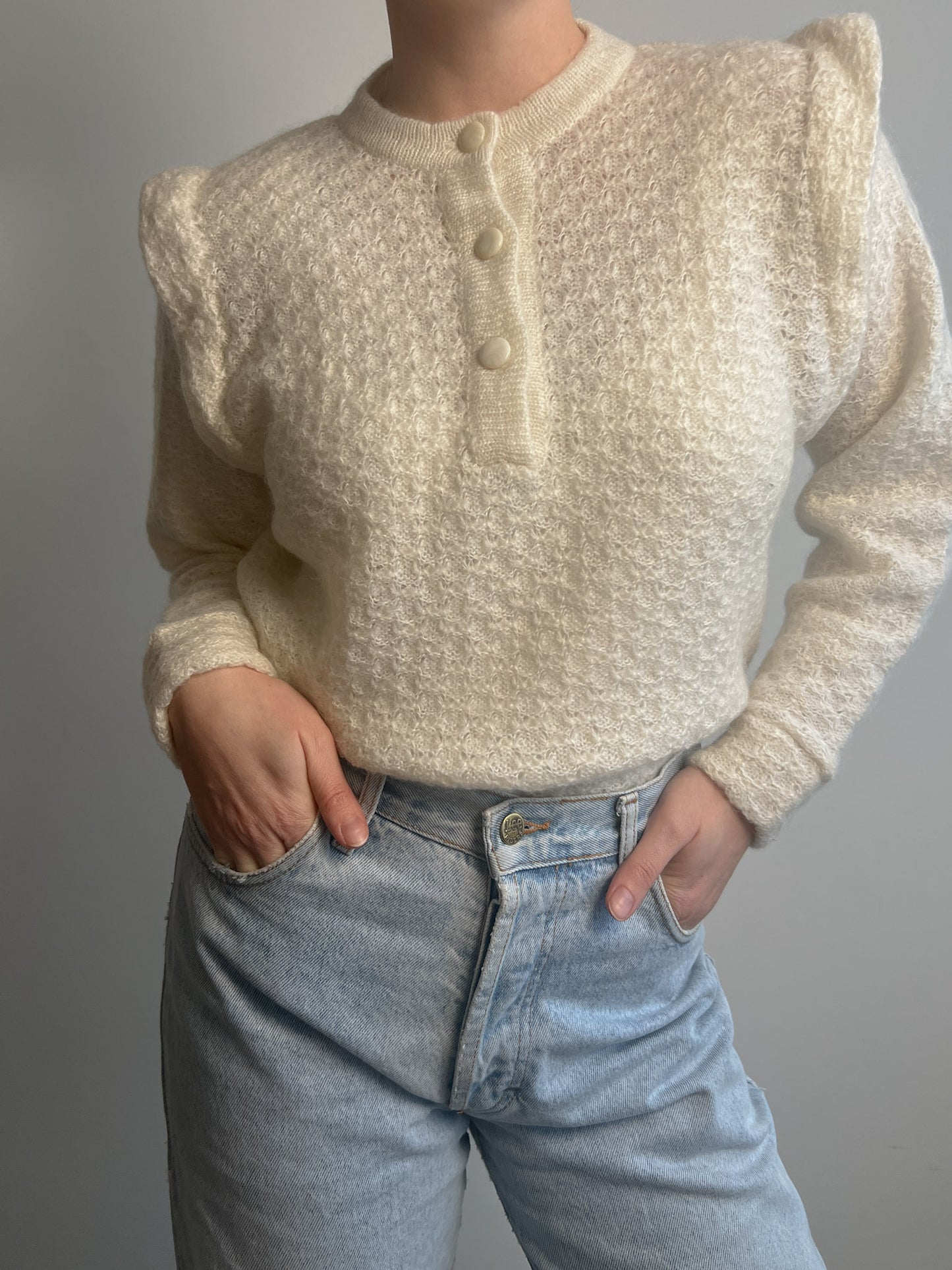 Wool and mohair sweater