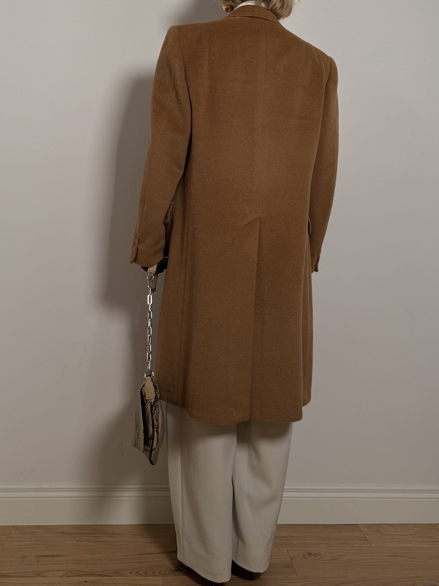 Pure wool camel coat
