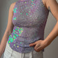 Sequins lilac top