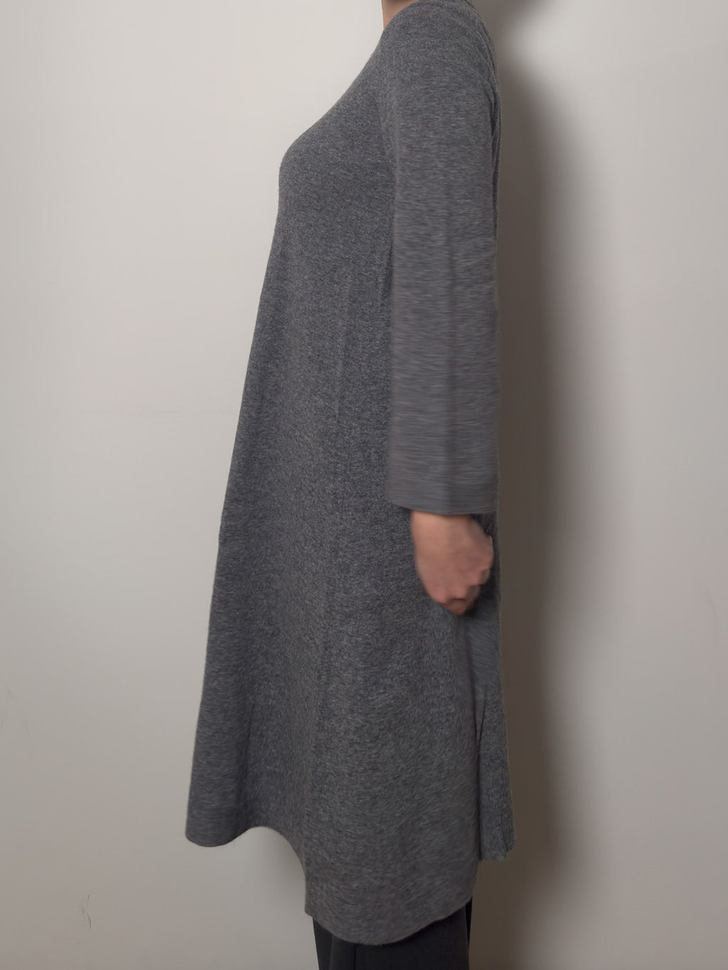 Pure wool grey dress