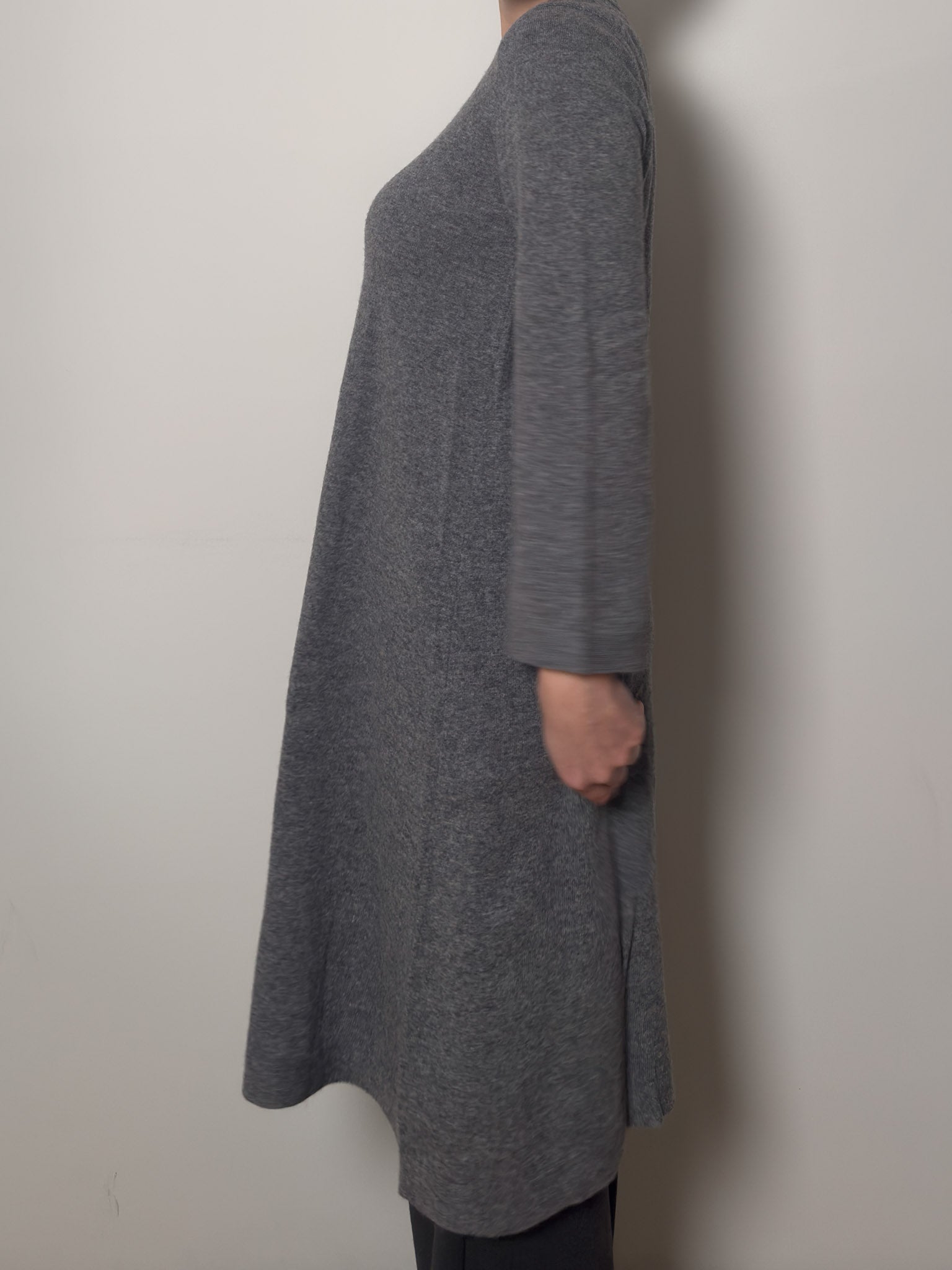 Pure wool grey dress