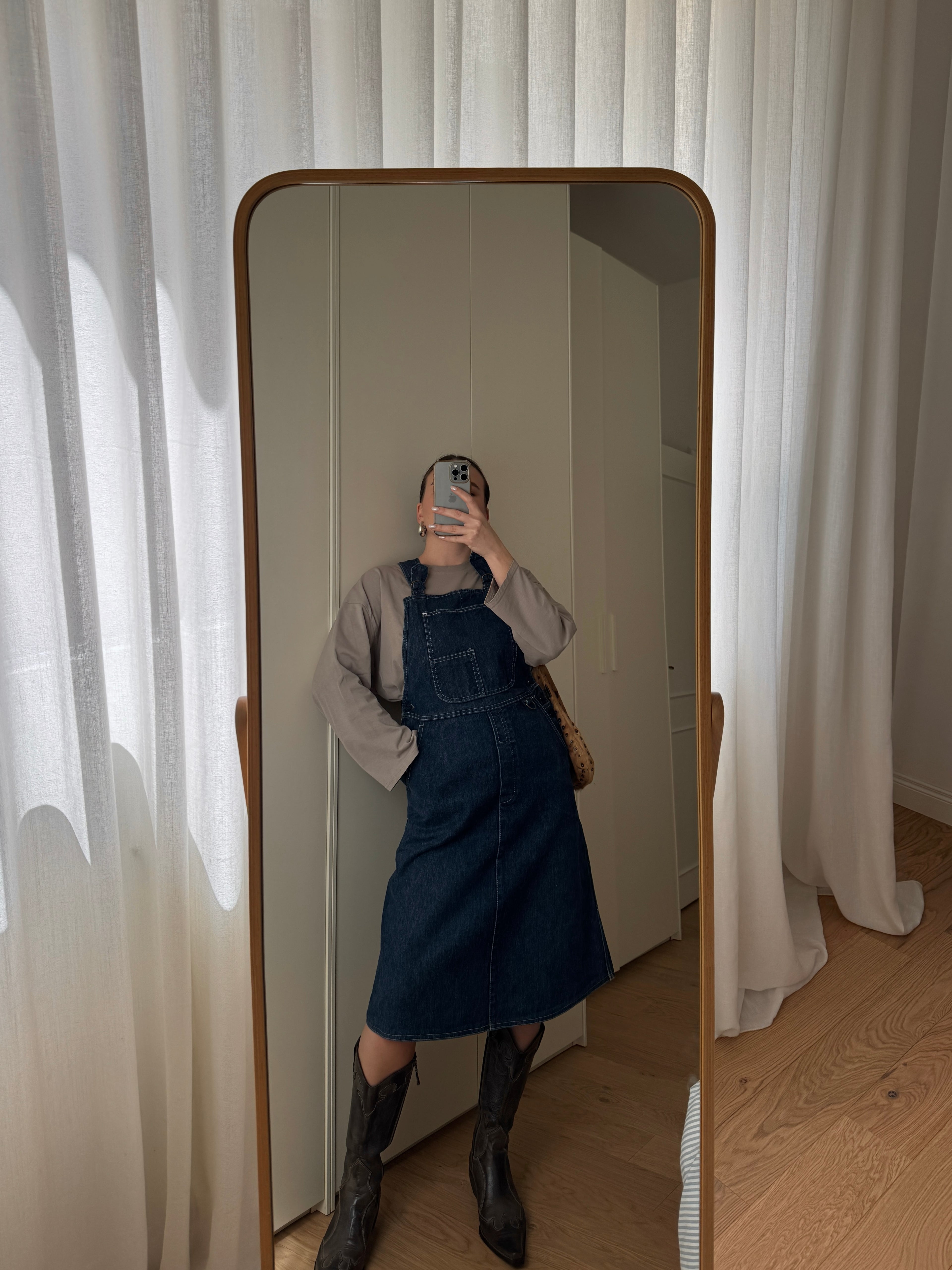 Salopette abito in denim