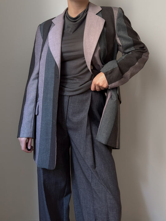 Tailored striped blazer