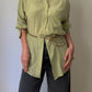 Pure silk green shirt