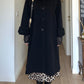 Pure wool and fur black coat