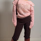 Pure wool pink cardigan