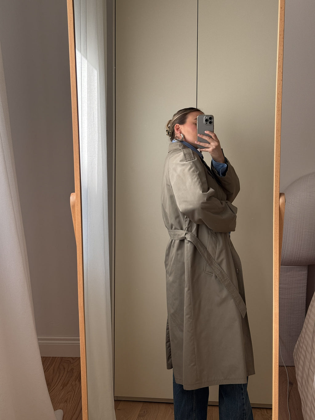 Classic long trench