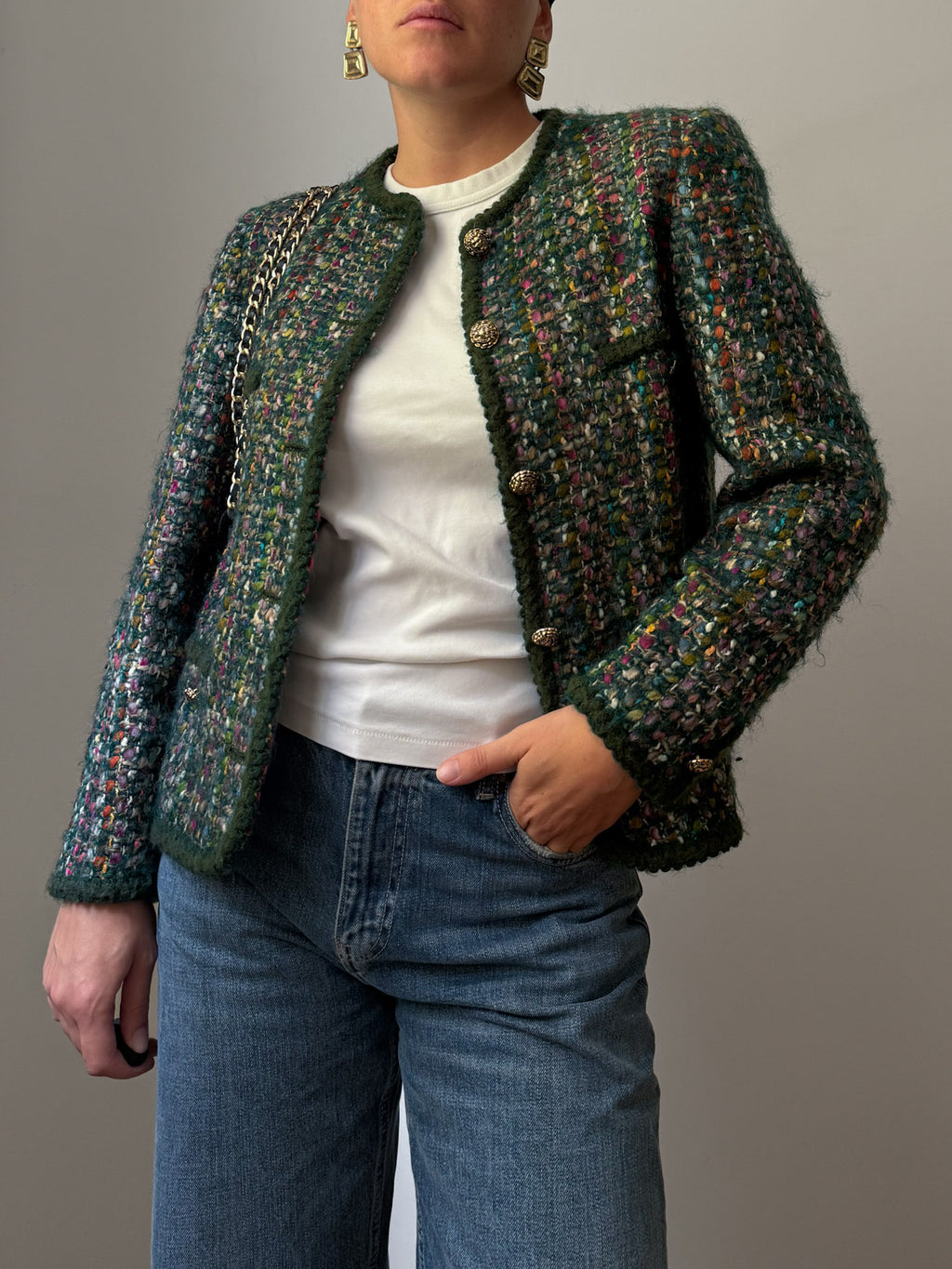 Tweed green jacket