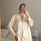 Pure silk ivory shirt