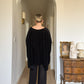 Velvet and sheer black set