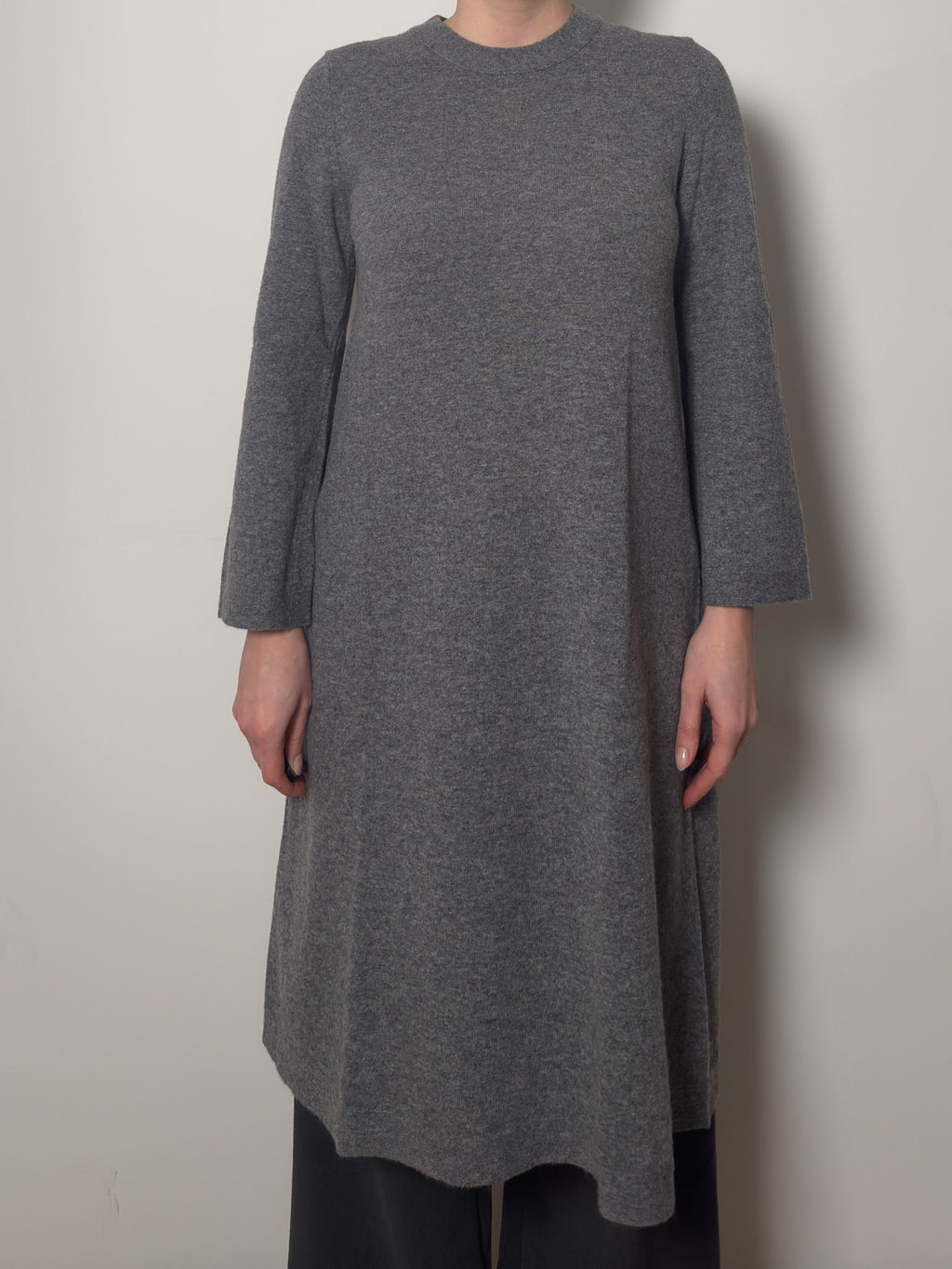 Pure wool grey dress