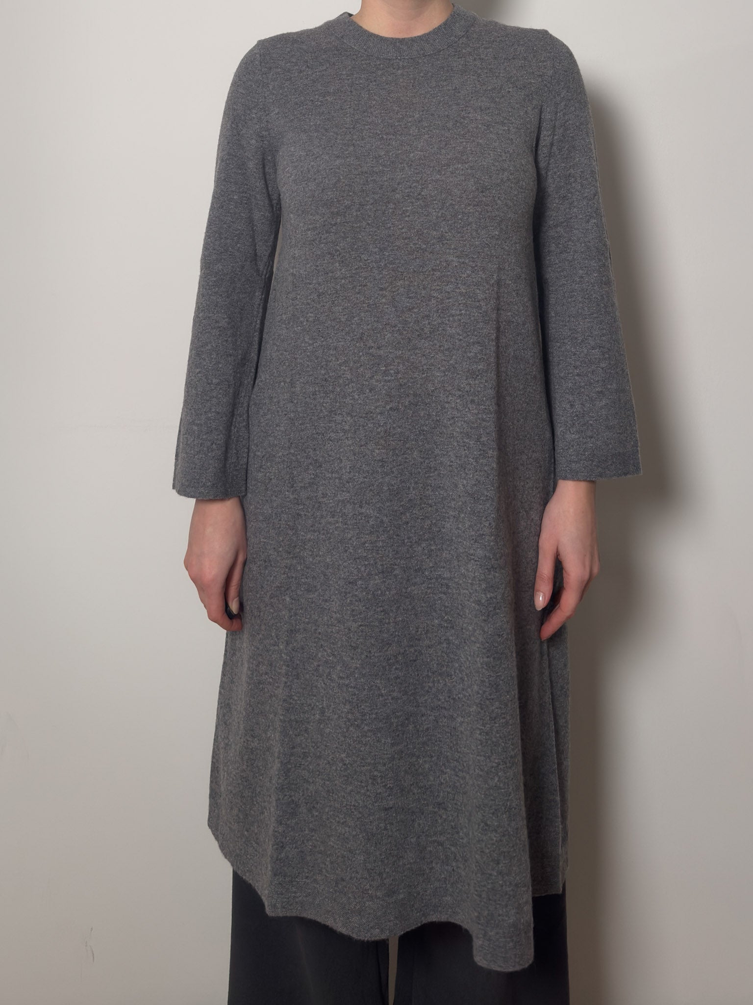 Pure wool grey dress