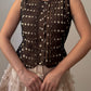 Pure silk pois top