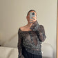 Pure silk printed blouse