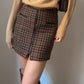 Wool pied de poule skirt
