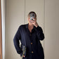 Pure viscose blue cardigan