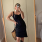 Versace viscose black dress