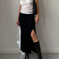 Pure virgin wool black skirt