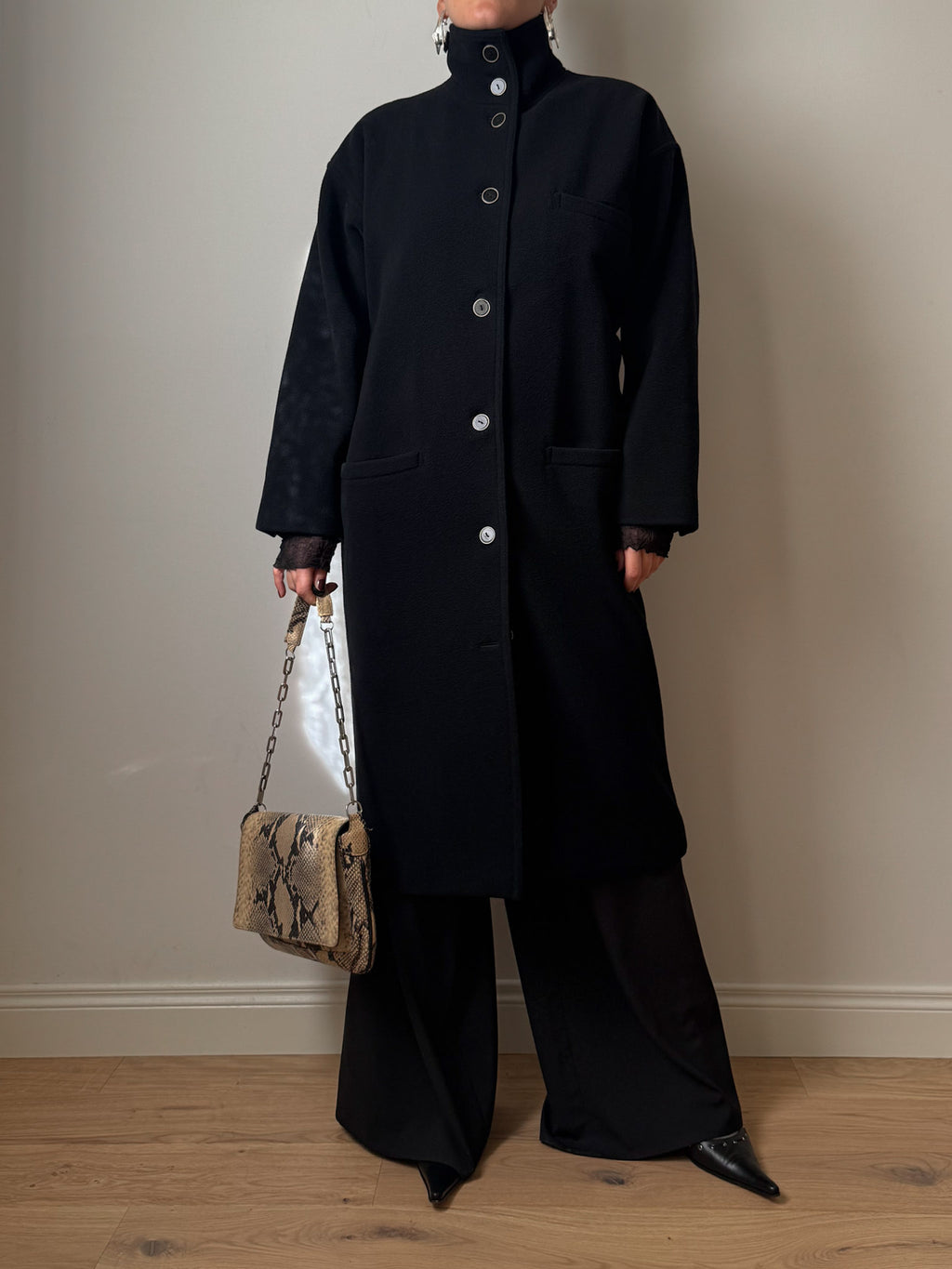 Gianni Versace wool and cashmere coat