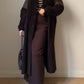 Velvet chocolate coat