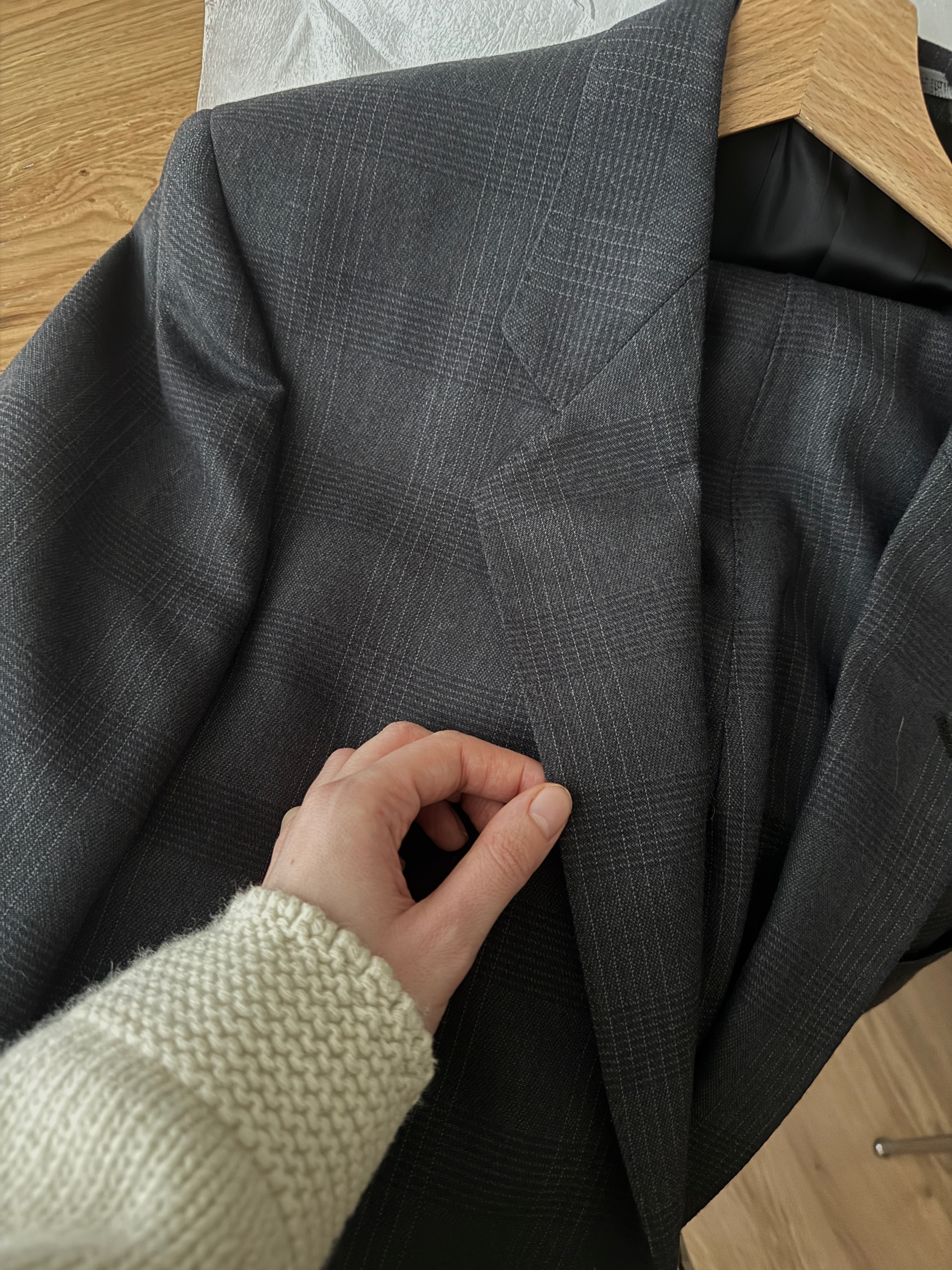 Brando Principe di Galles grey suit